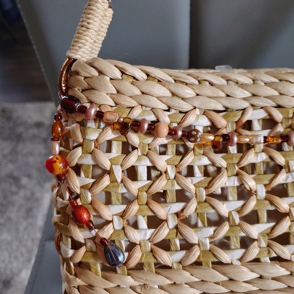 Summer straw structured bag - Picture 4 of 8